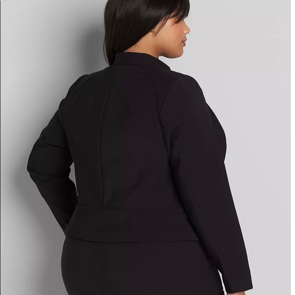 Lane Bryant • NWT On-The-Go Black Biker Jacket - Picture 3 of 4